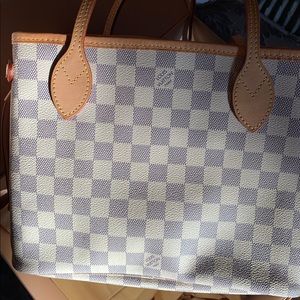 Louis Vuitton Damier Azur Neverfull PM w/pochette